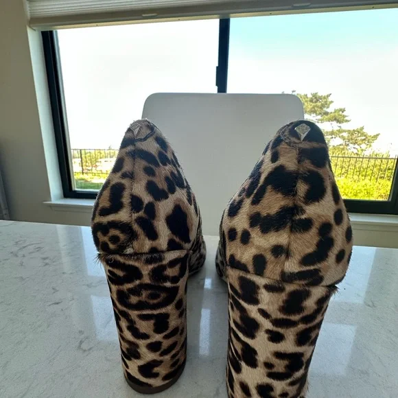 Sam Edelman Block Heel, Round Toe Pumps, 6M - Picture 4 of 5